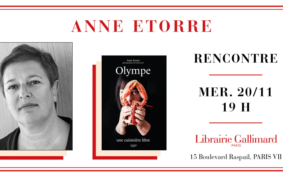 Anne Etorre présente « Olympe : une cuisinière libre » à la Librairie Gallimard Librairie Gallimard Paris