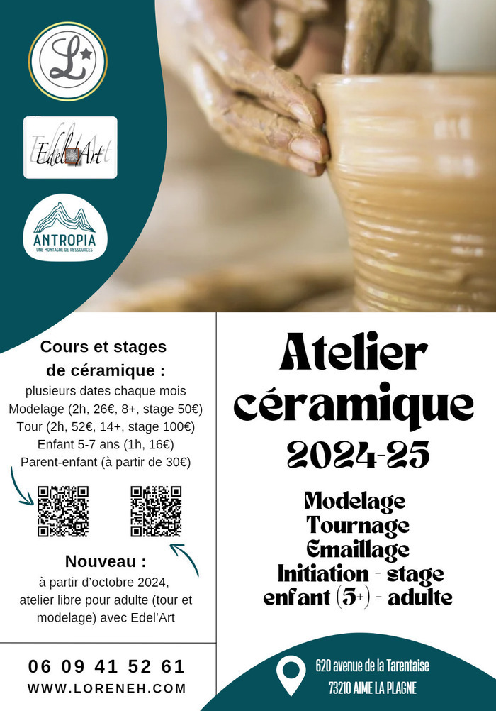 Atelier céramique ANTROPIA Aime-la-Plagne