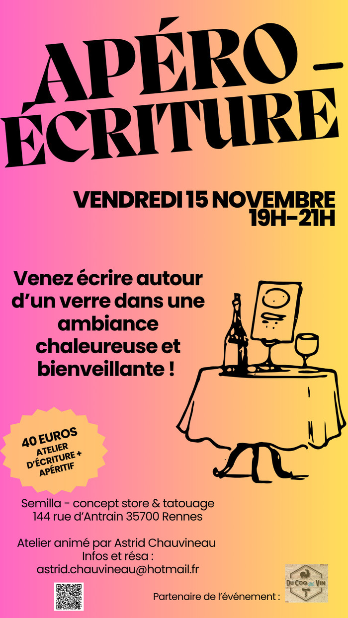 Apéro-écriture Semilla Rennes