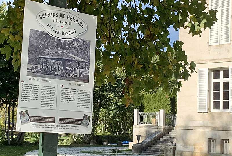 CIRCUIT DE DECOUVERTE D'ARC-EN-BARROIS CHEMINS DE MEMOIRE 1914-1918 Arc-en-Barrois Grand Est