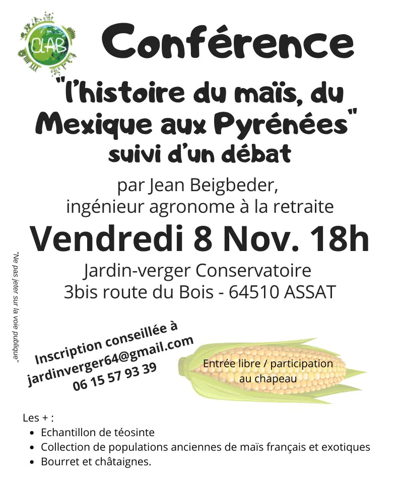 Conférence-débat "l'histoire du maïs