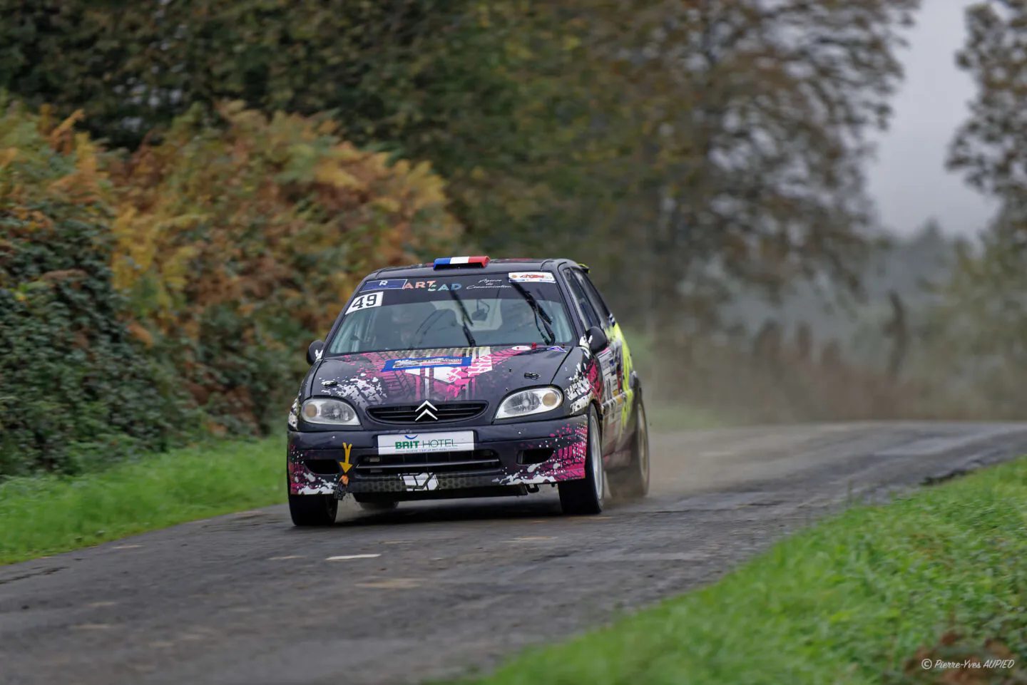 Le pilote : Hervé CLET lors du rallye de Brocéliande 2024