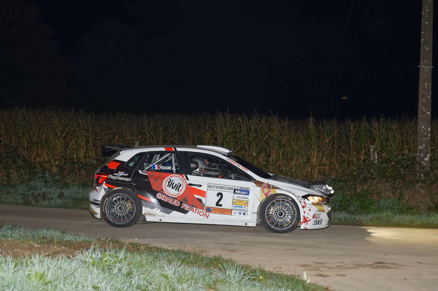 Pilote : Frederic GOBIN lors du rallye de Brocéliande 2024