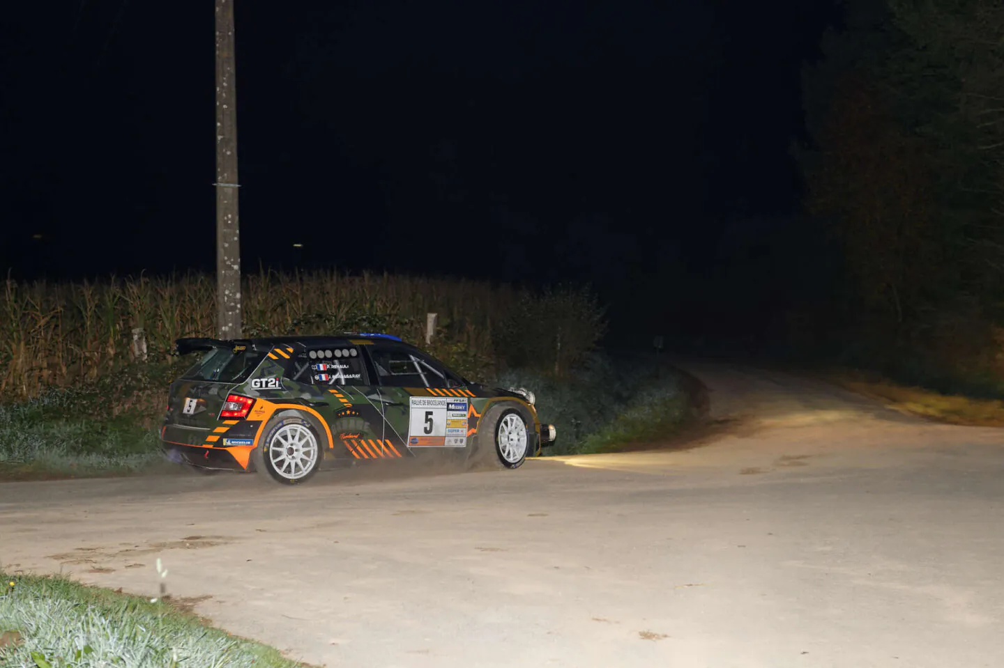 Pilote : Jérémy BORDAGARAY lors du rallye de Brocéliande 2024