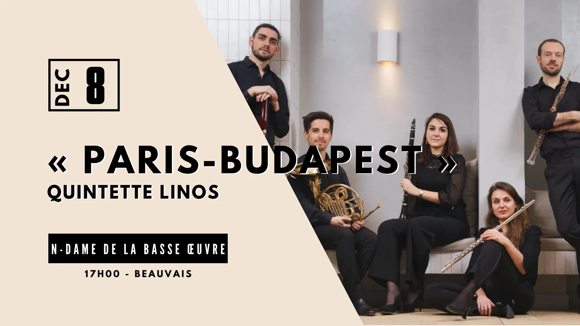 Concert PARIS-BUDAPEST du Quintette Linos