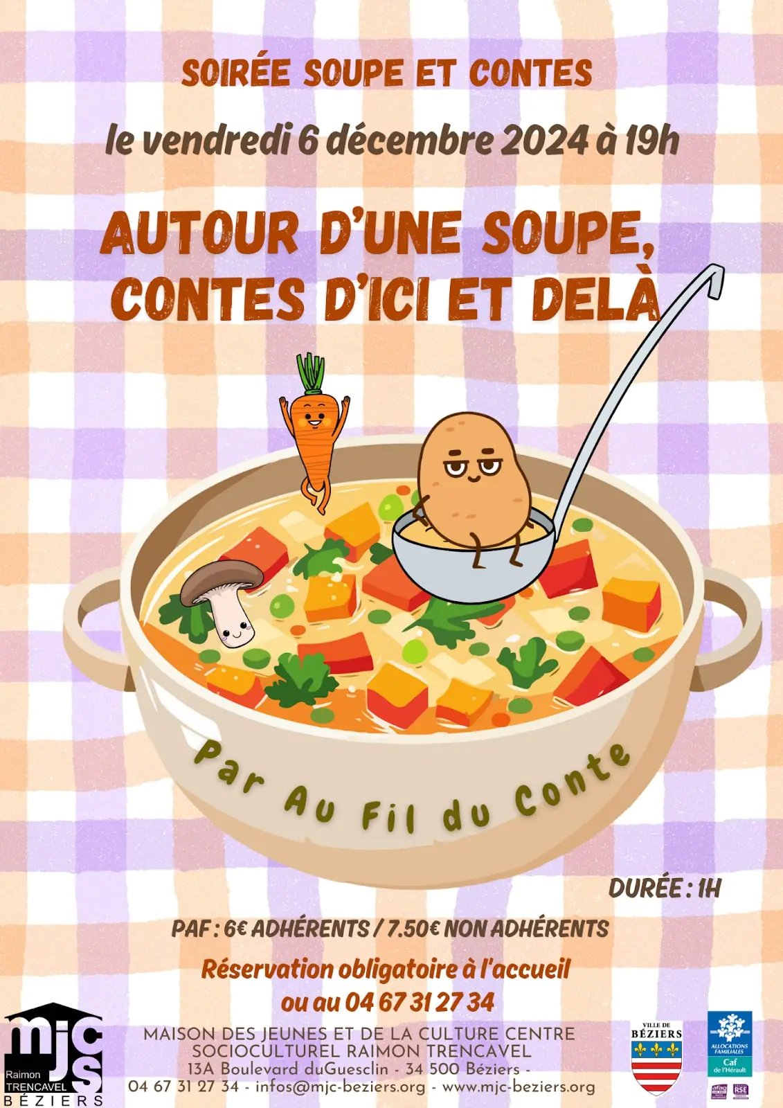 SOIRÉE SOUPES CONTÉES PAR LA COMPAGNIE AU FIL DU CONTE