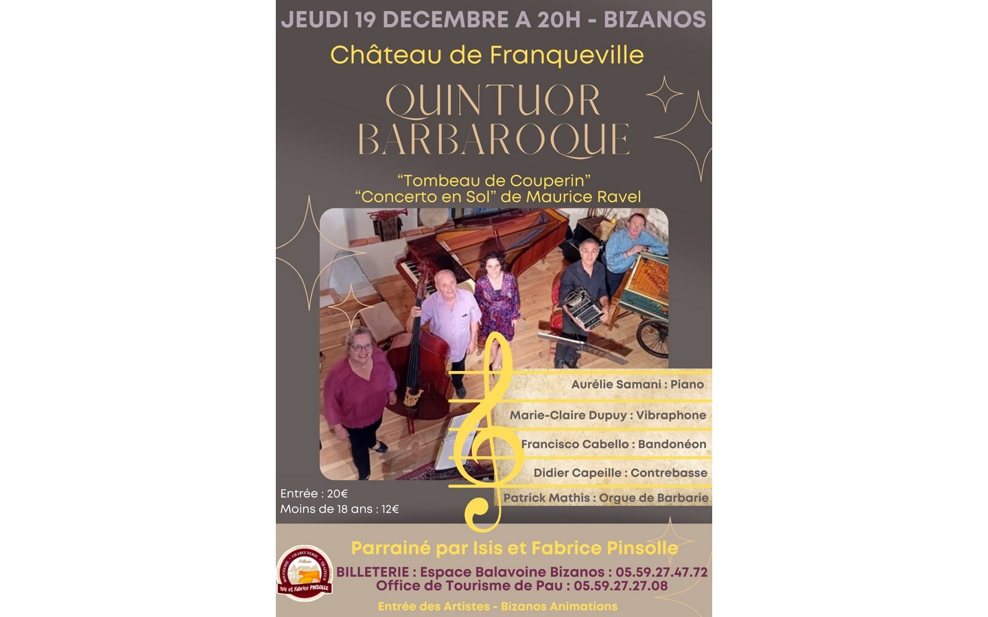 Concert Quintuor Barbaroque