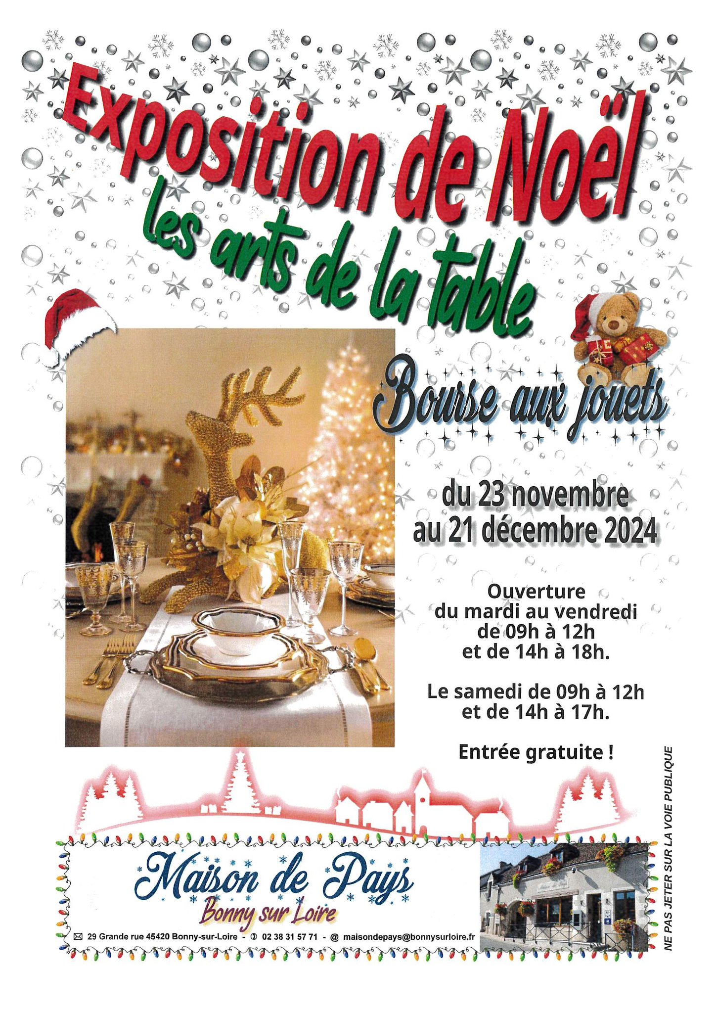 Exposition de Noël les arts de la table