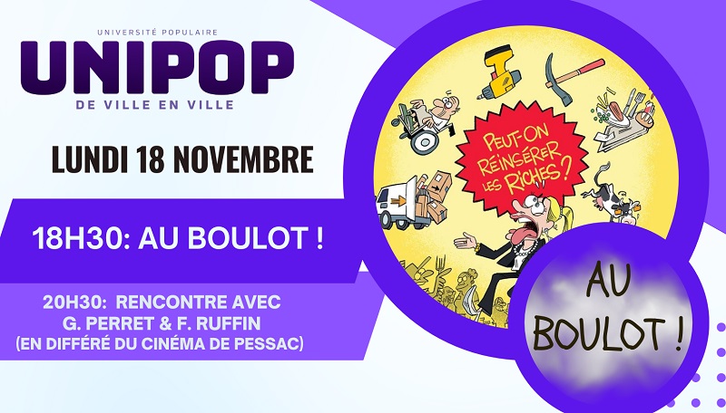 Soirée Unipop projection du film Au Boulot !