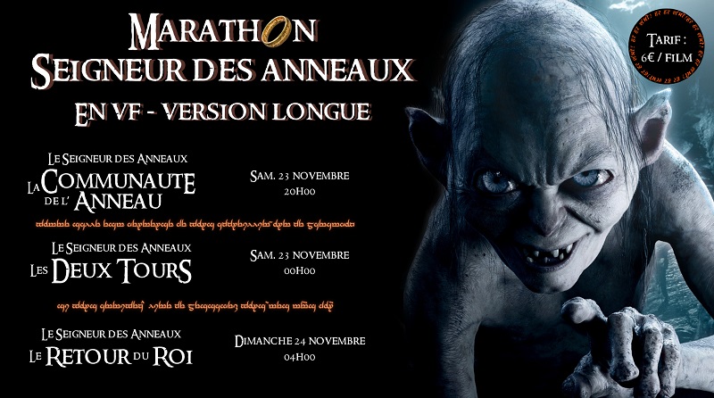 Soirée spéciale Le Seigneur des Anneaux Trilogie en version longue