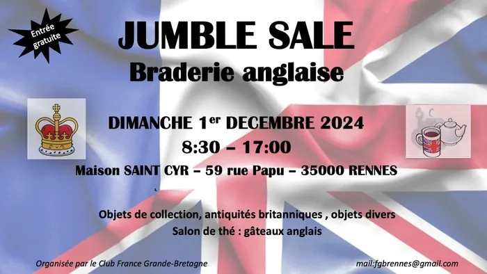 Braderie Anglaise / Jumble Sale 2024 Maison St Cyr Rennes