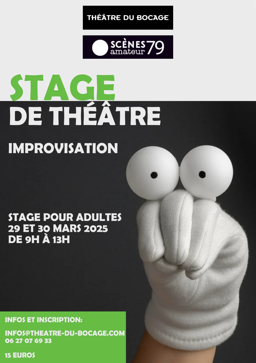 Stage de théâtre pour adultes