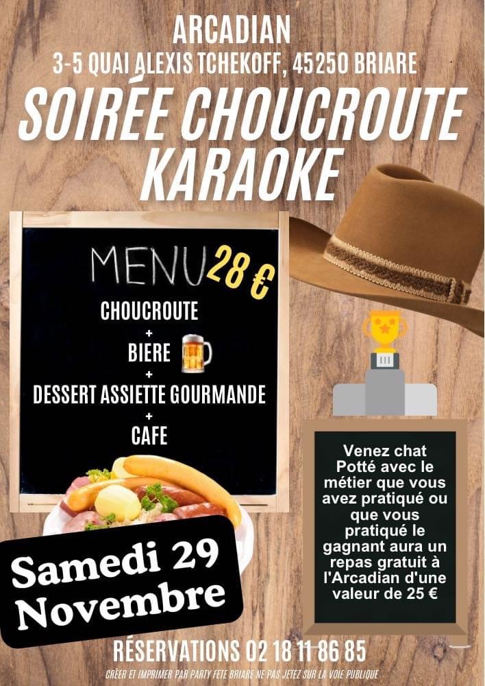 Soirée choucroute et karaoké