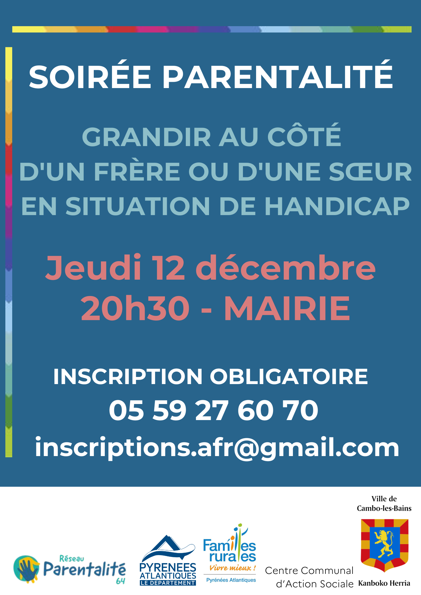 Soirée parentalité Grandir au côté d’un frère ou d’une sœur en situation de handicap