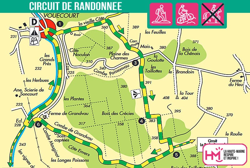 LA CÔTE DE VOUÉCOURT PR N°50 Vouécourt Grand Est