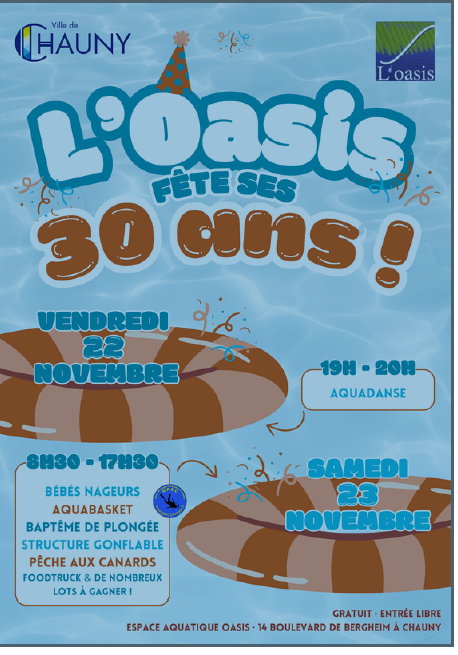 L'Oasis fête ses 30 ans !