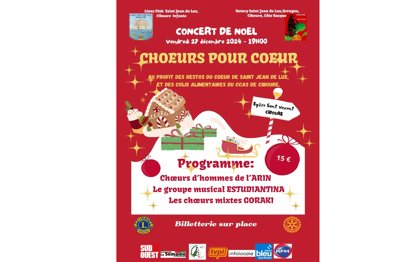 Concert de Noël choeurs pour coeur