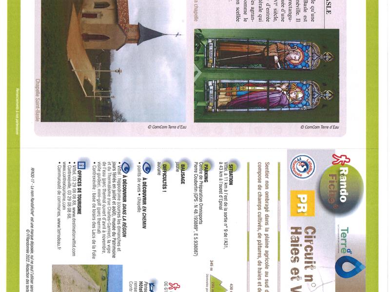 Circuit pédestre 17 haies et vergers 12 km Vittel Grand Est