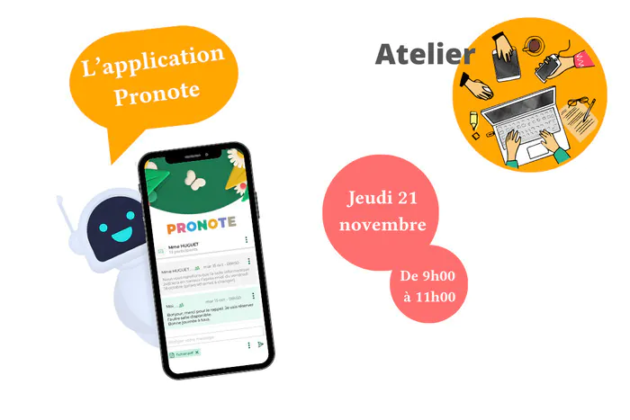 Atelier numérique - l'application Pronote Dans la Cuisine Arles