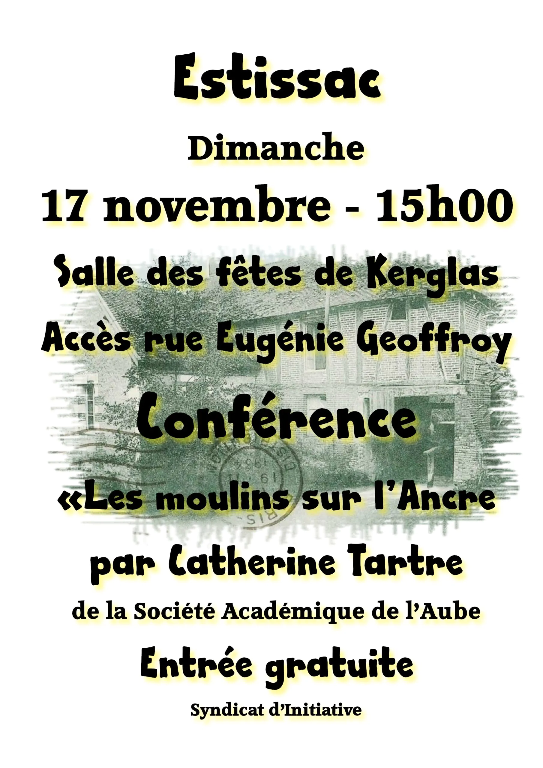 Conférence "Les moulins sur l'Ancre"