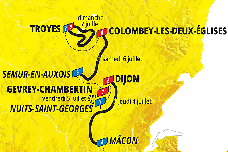 TOUR DE FRANCE 2024 ETAPE N°8 Colombey les Deux Églises Grand Est