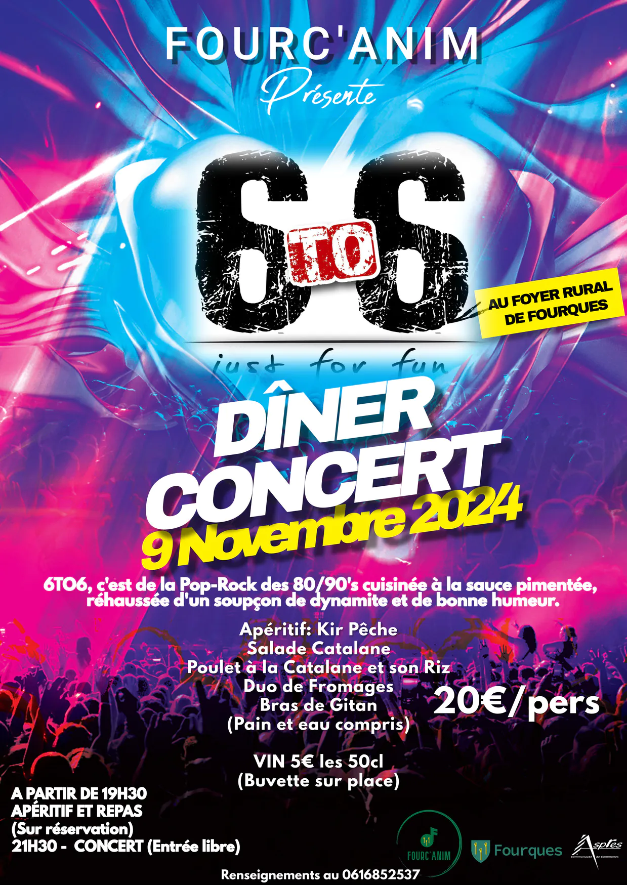 DINER CONCERT A FOURQUES