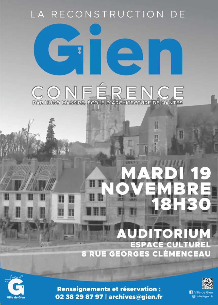 Conférence sur La Reconstruction de Gien