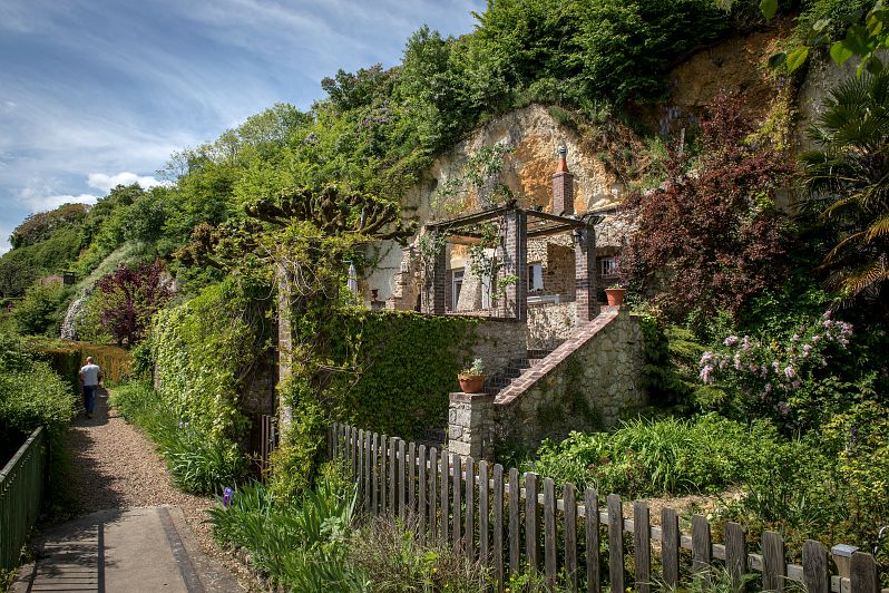 A flanc de coteau Sentier des troglodytes Troo Centre-Val de Loire