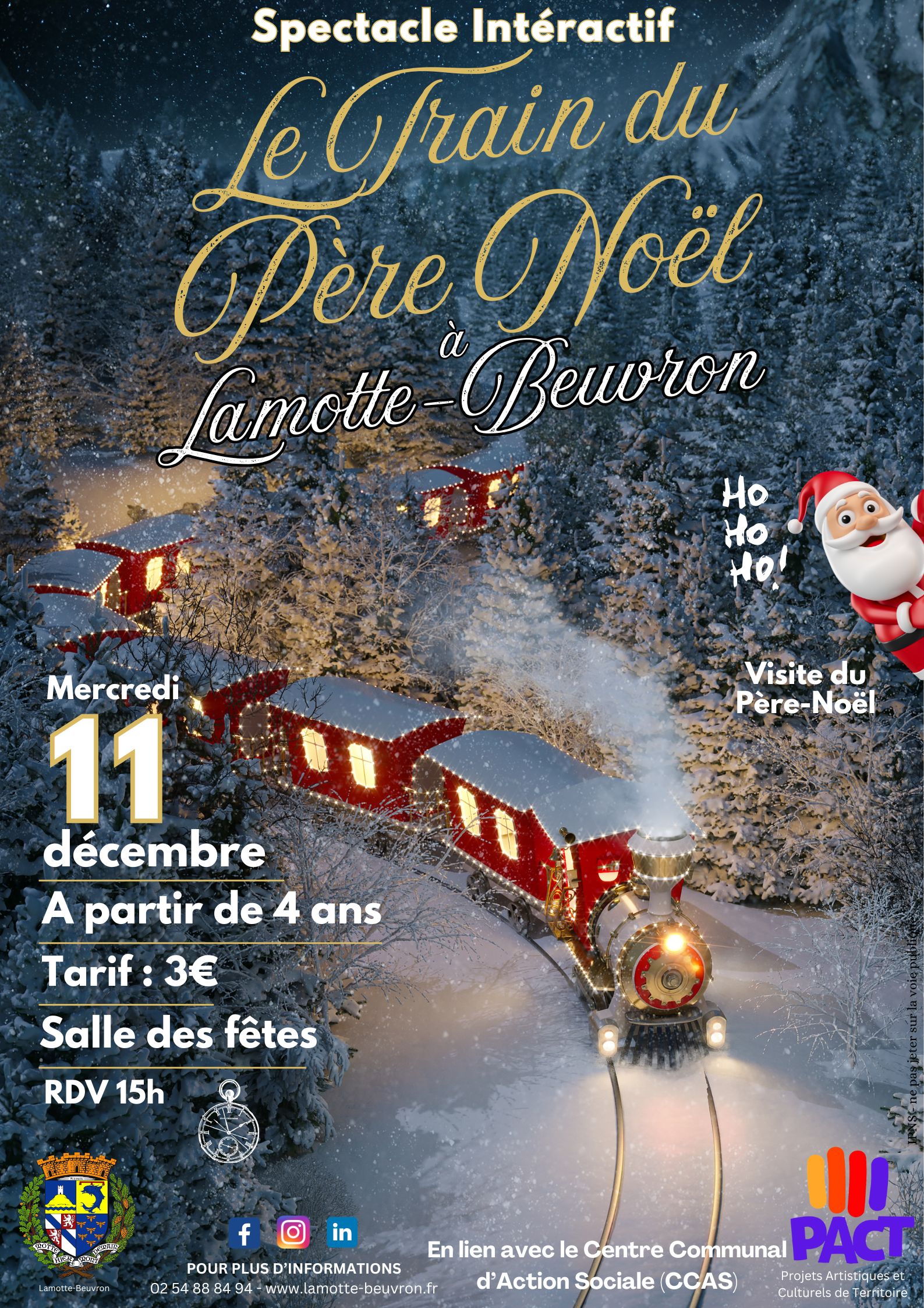 Spectacle "Le train du père Noël"