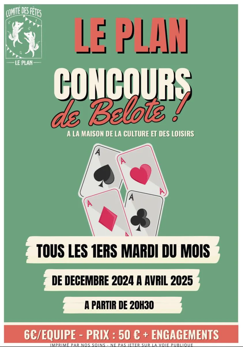 CONCOURS DE BELOTE