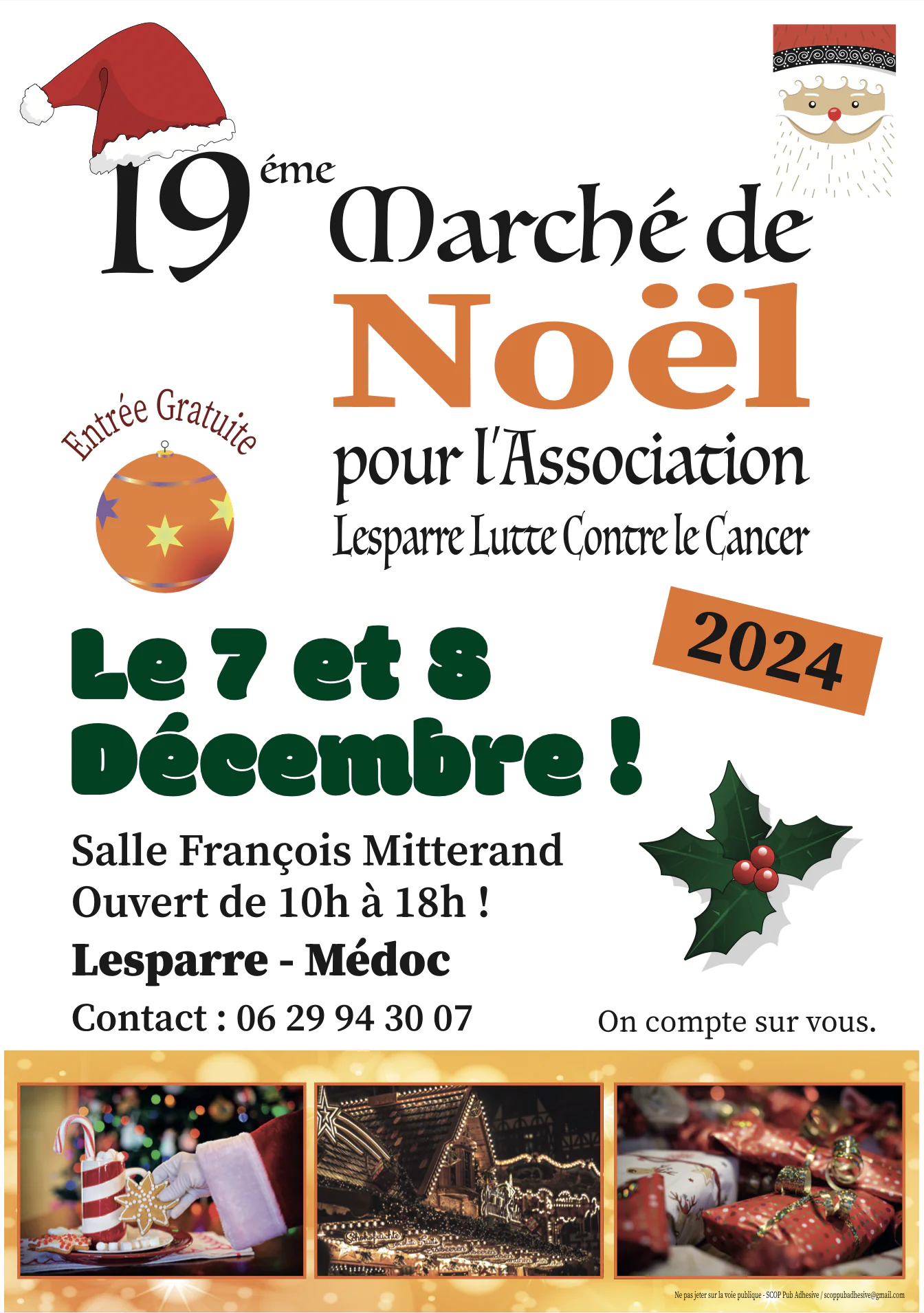 Marché de Noël de Lesparre Lutte Contre le Cancer