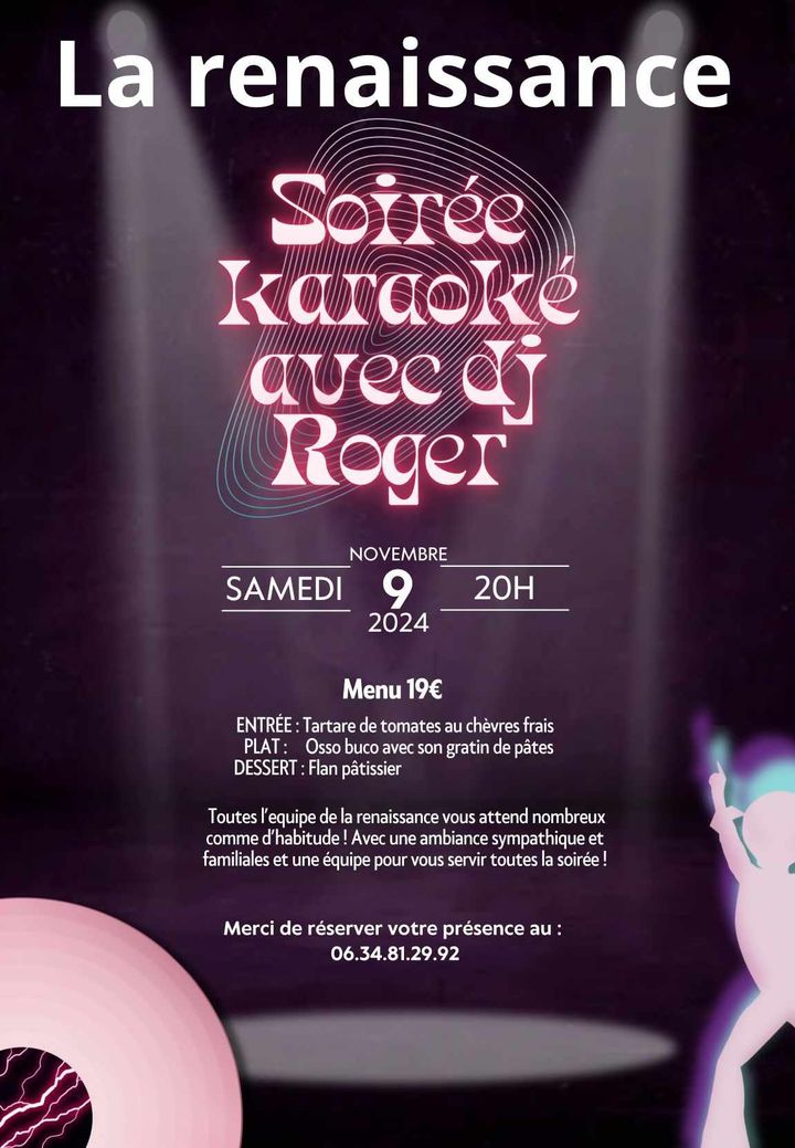 Soirée karaoké avec DJ Roger