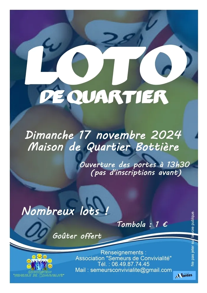 Loto de quartier Maison de Quartier Bottière Nantes