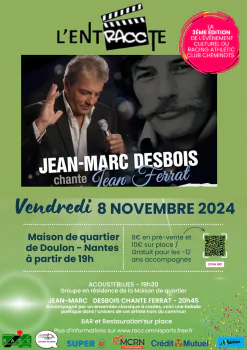 Jean-Marc Desbois chante Jean Ferrat + Acousti'Blues Maison de quartier de Doulon