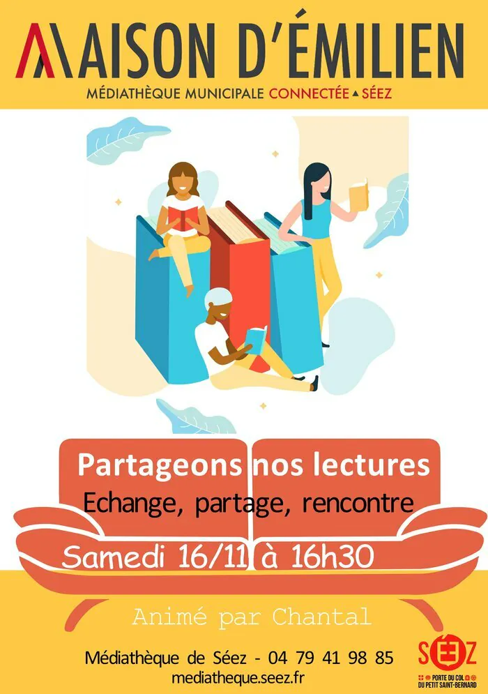 Partageons nos lectures Maison d'Emilien - Médiathèque de Séez Séez