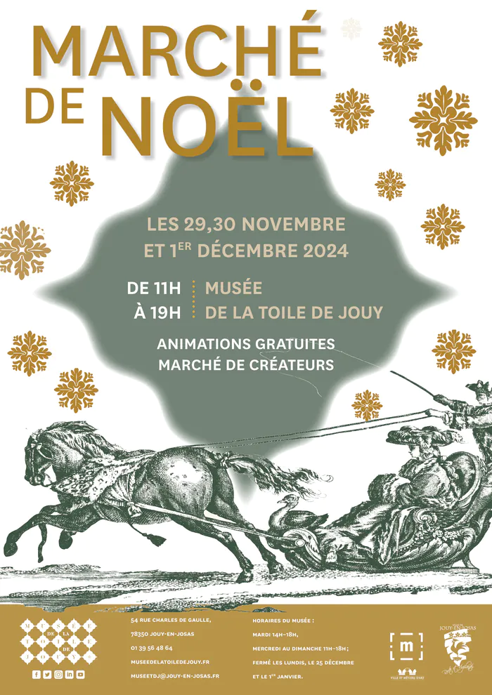 Marché de Noel Musée de la Toile de Jouy Jouy-en-Josas