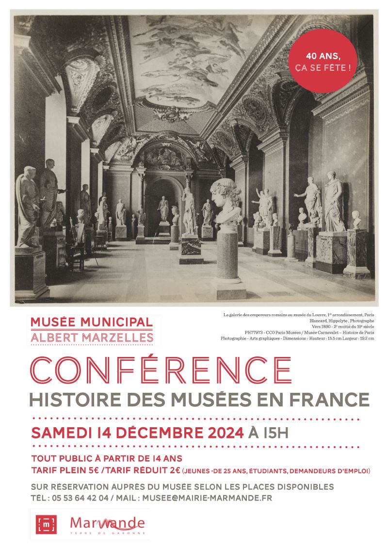 Conférence Histoire des Musées en France