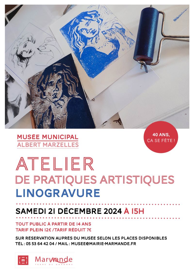 Atelier de pratiques artisitiques Linogravure