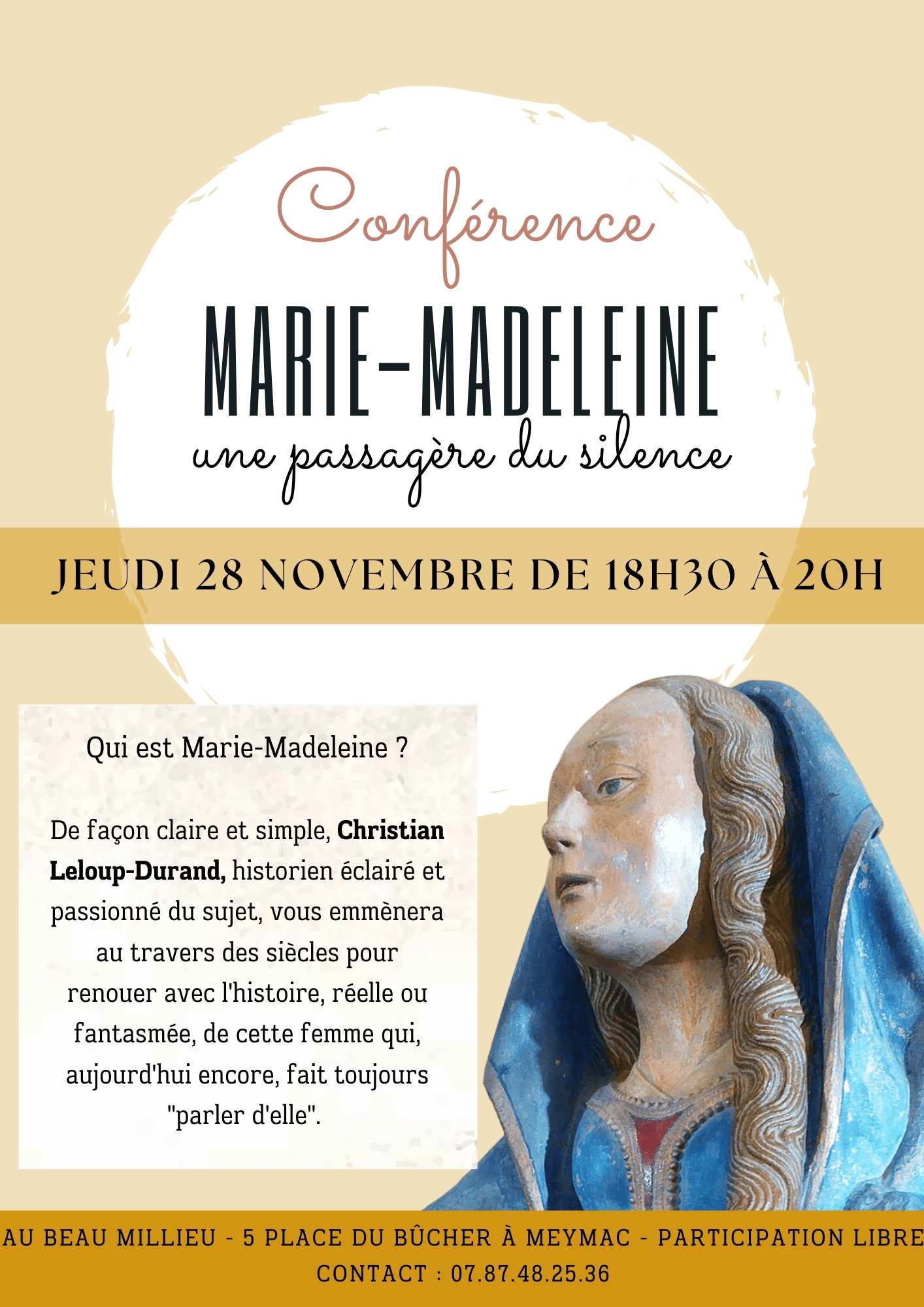 Conférence "Marie-Madeleine