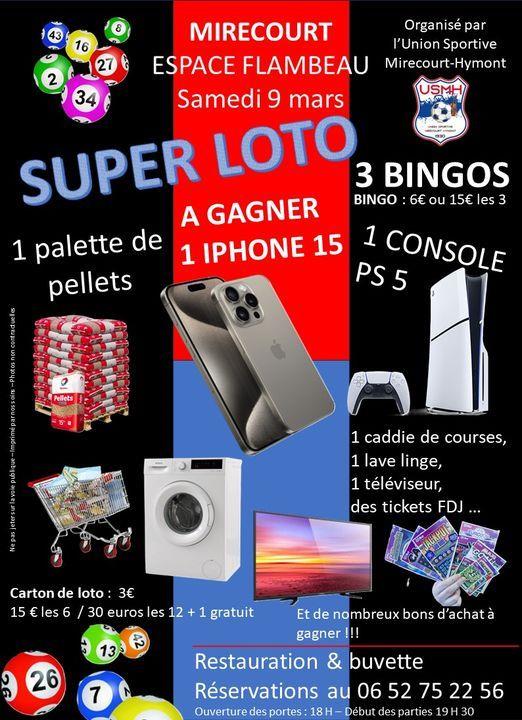 SUPER LOTO UNION SPORTIVE DE MIRECOURT HYMONT