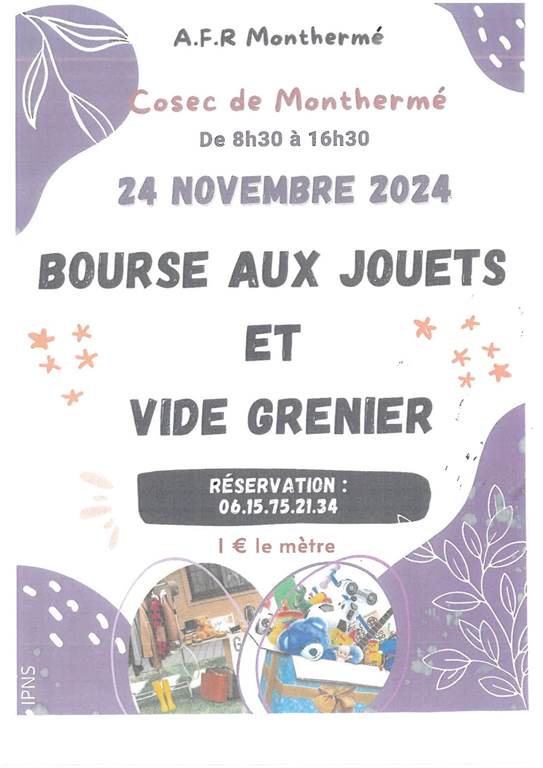 Bourse aux jouets et vide grenier