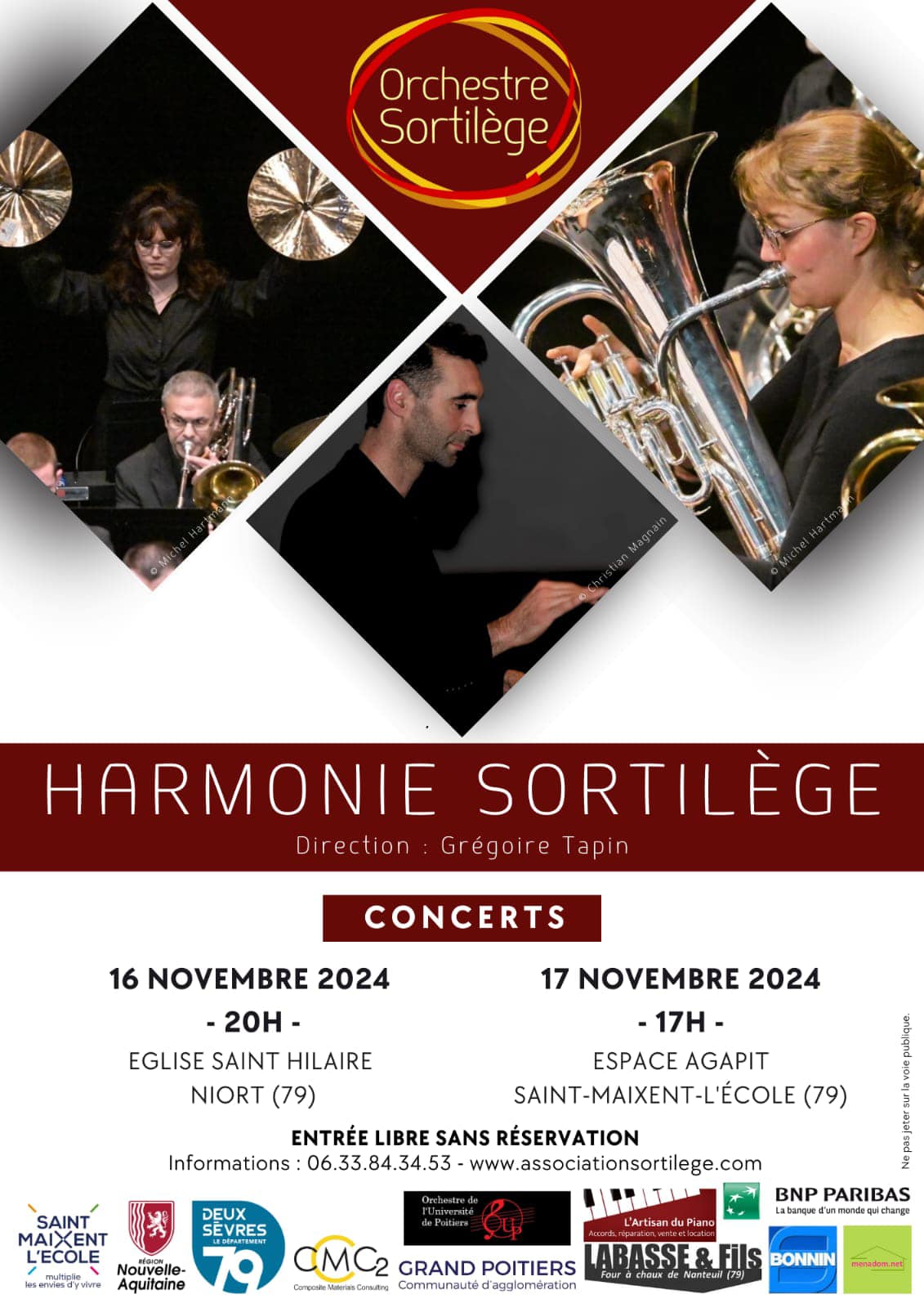 Concert Harmonie Sortilège à Niort