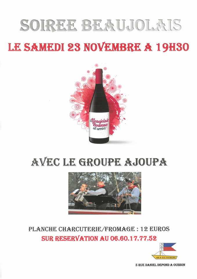 Soirée Beaujolais Nouveau