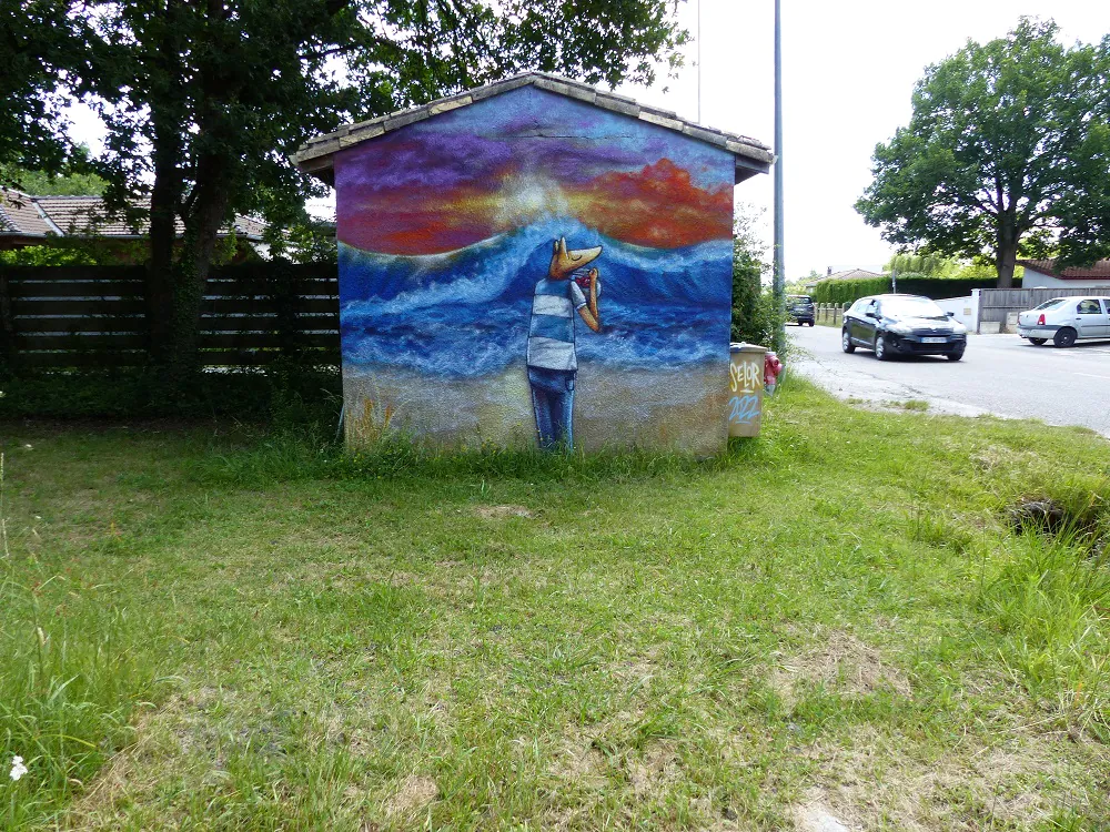 Street Art dans la ville Arès Nouvelle-Aquitaine