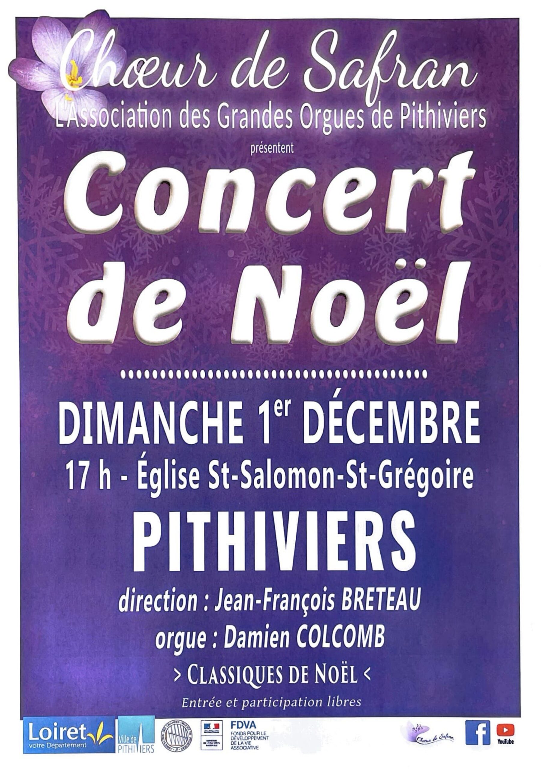 Concert de Noël Chœur de safran