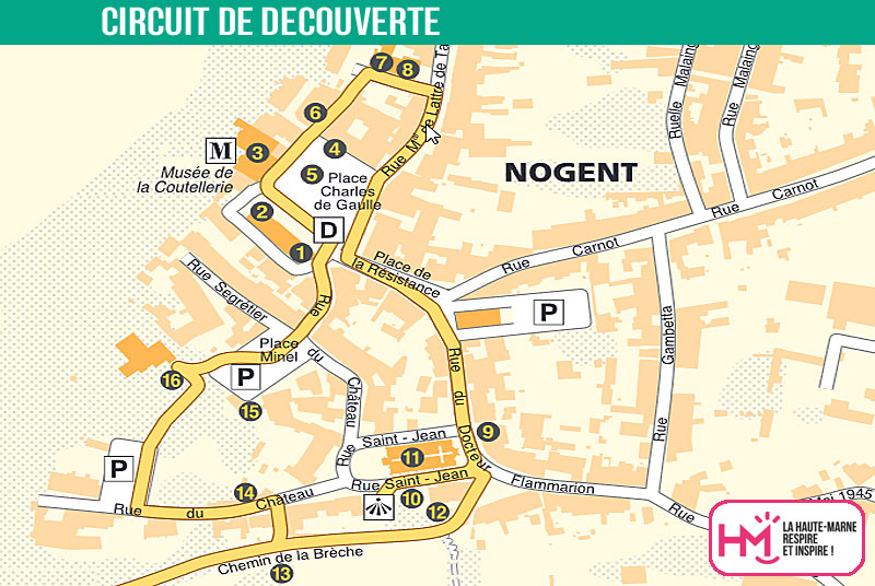 CIRCUIT DE DECOUVERTE DE NOGENT (CIRCUIT COURT) Nogent Grand Est