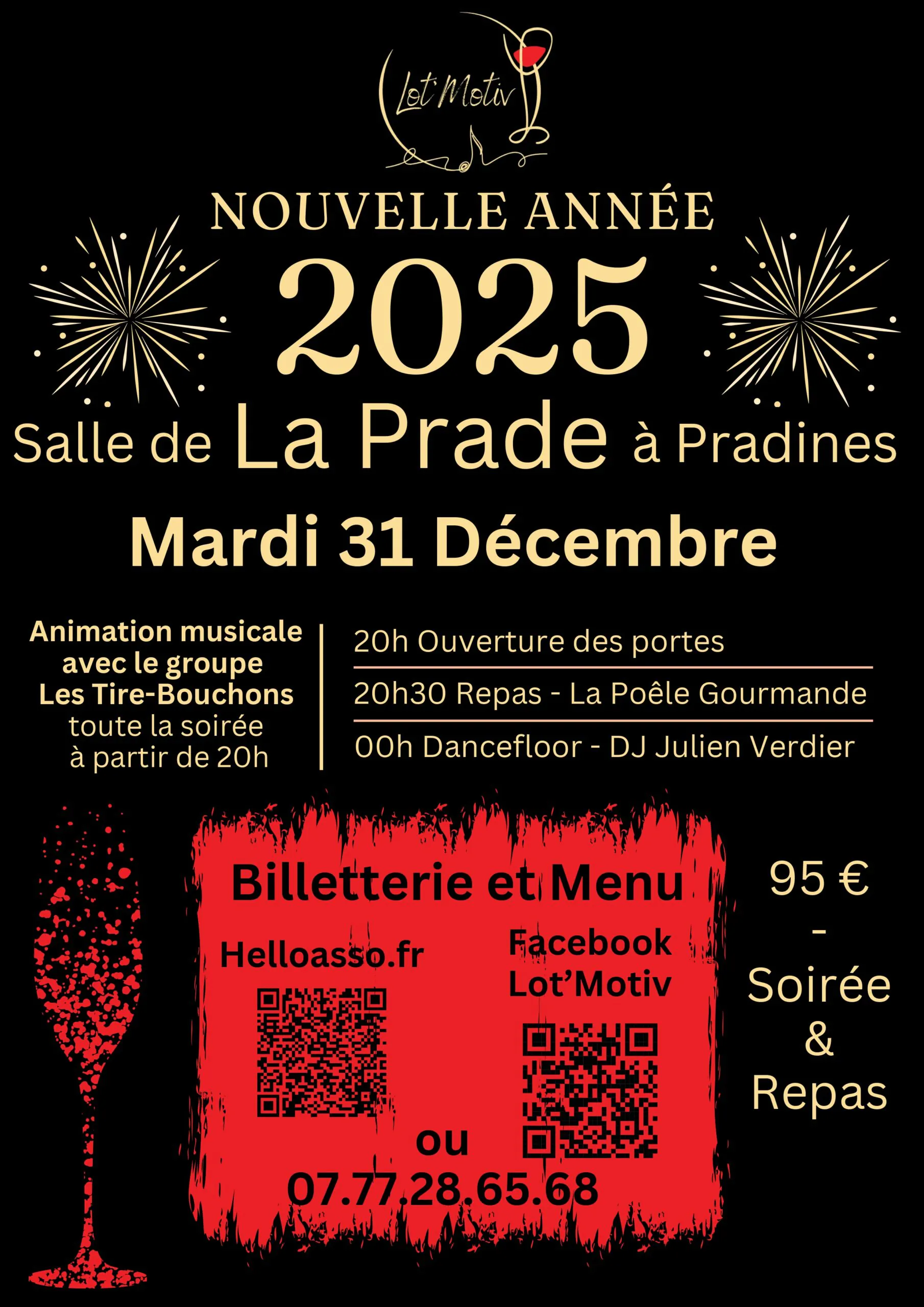 Soirée du nouvel an à La Prade