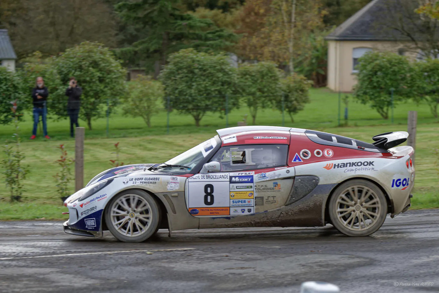 Le pilote : Laurent GALLOU lors du rallye de Brocéliande 2024