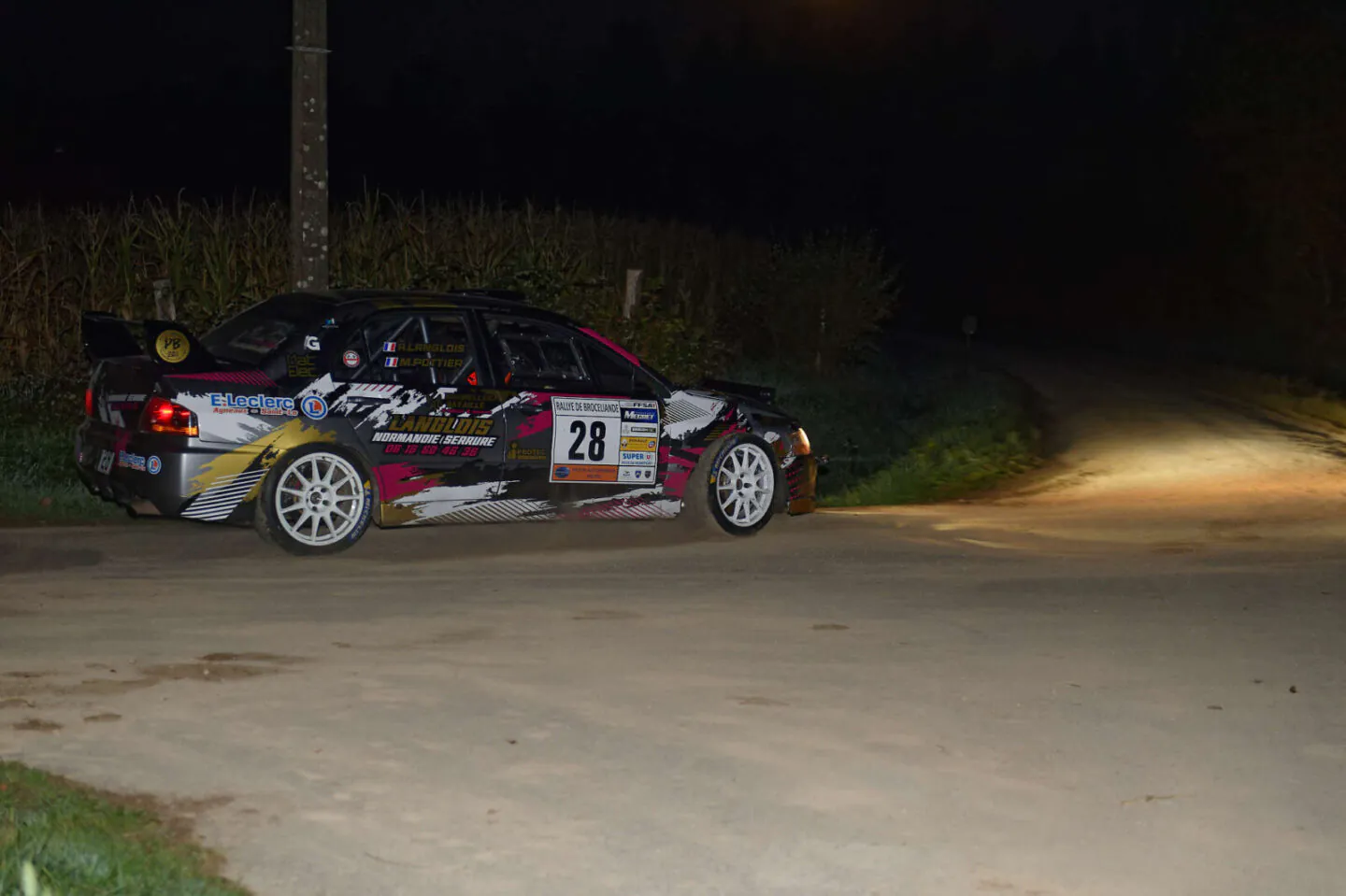 Le pilote : Anthony LANGLOIS lors du rallye de Brocéliande 2024