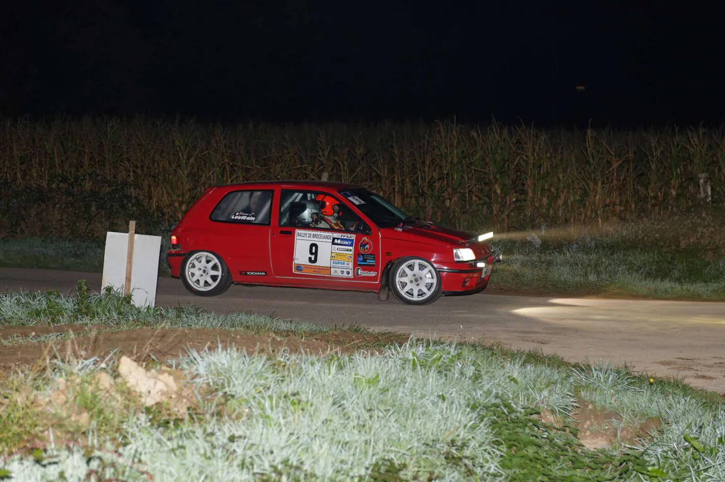 Le pilote : Nicolas LEVILLAIN lors du rallye de Brocéliande 2024